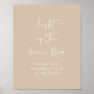 INDIE Bohemian Light Up Dance Golv Glow Stick Poster
