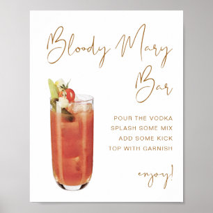 INDIE Bohemsk Bloody Mary Barskylt Poster