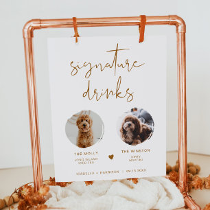 INDIE Boho 2 Foto Husdjurs Signaturdryck  Poster