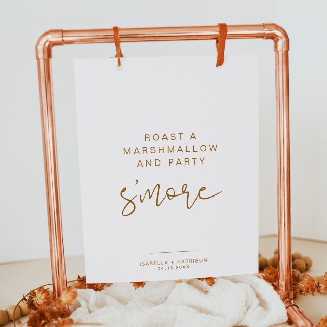 INDIE Boho Burnt Orange S mores Pub Sign Poster (Skapare uppladdad)