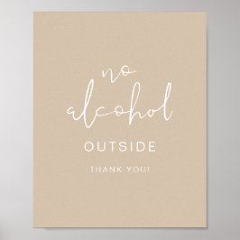 INDIE Boho Earth Toned Beige No Alcohol external Poster