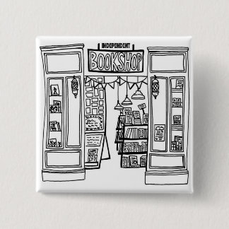 Indie Bookshop Square Badge Knapp