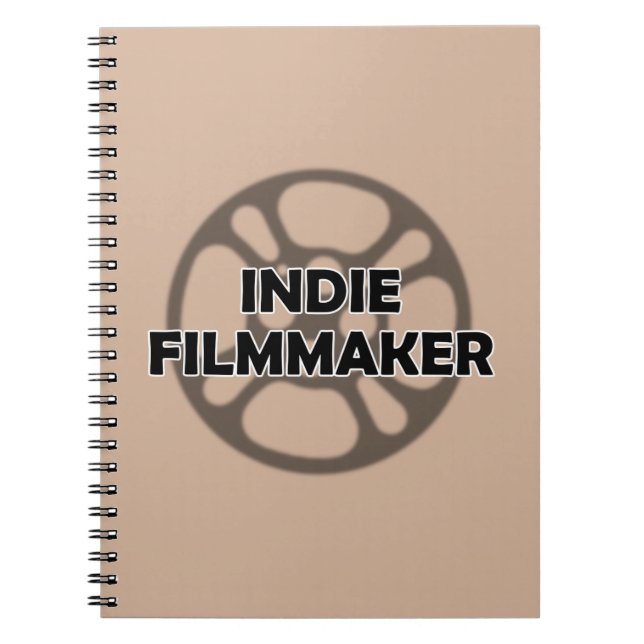"Indie-filmare" anteckningsbok Med Spiral (Framsidan)