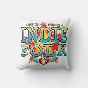 Indie Folk Soul Cushion Kudde