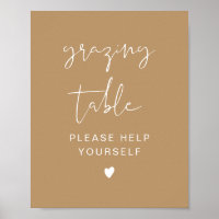 INDIE Modern Boho Grazing Bord-tecken