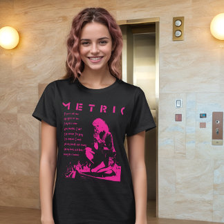 Indie Sten Vibes: Metric Band Emily Haines Lyric T Shirt