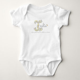 Indie-tjejer I namn betyder monogram t-shirt