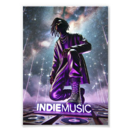 indieMusic Lila-1 Fototryck
