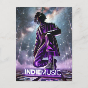 indieMusic Lila-1 Vykort