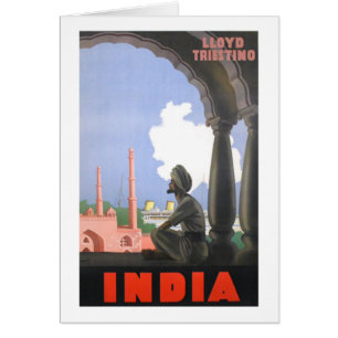 Indien-1927 Hälsningskort