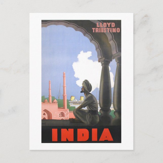 Indien-1927 Vykort (Framsida)