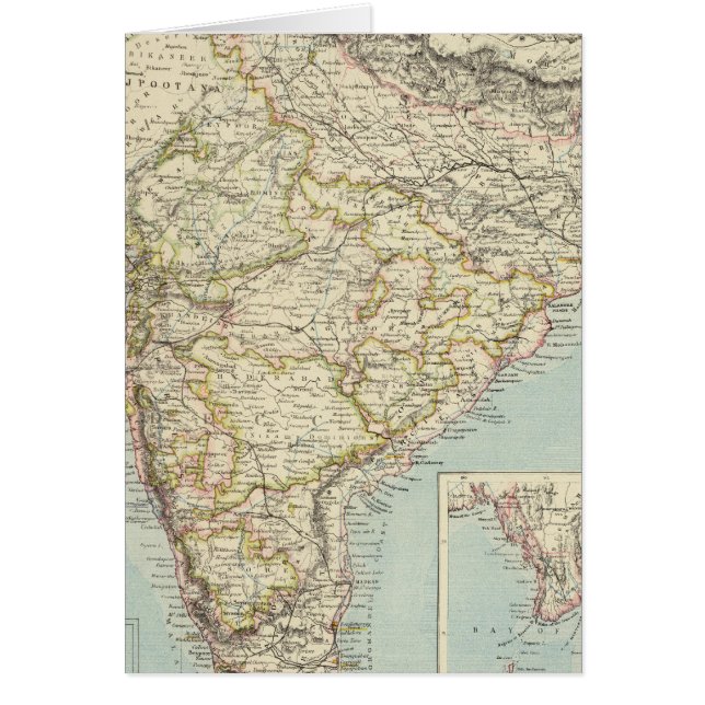 Indien 5 hälsningskort (Framsidan)