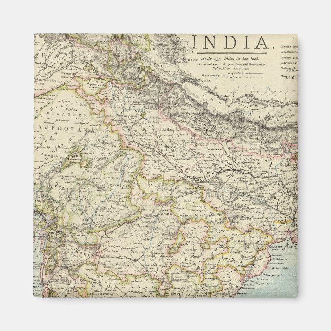 Indien 5 magnet (Framsidan)