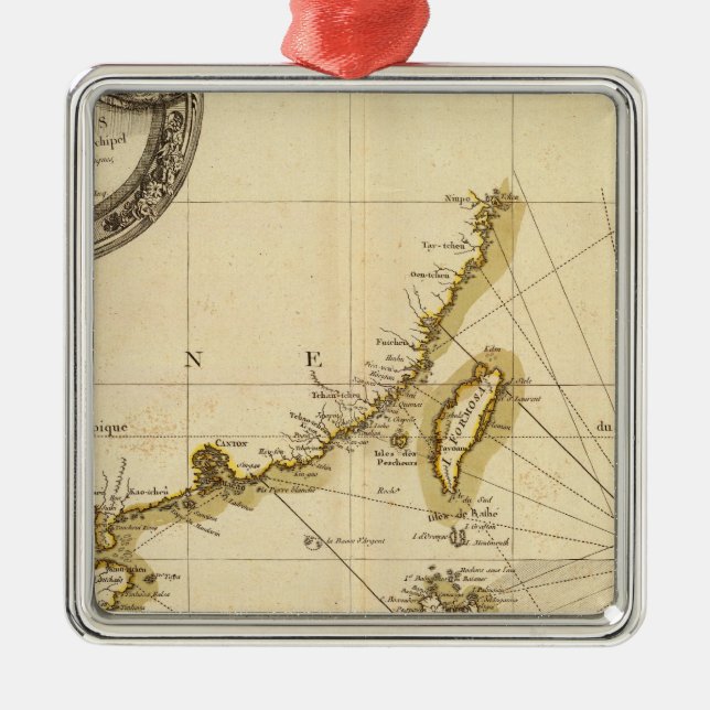 Indien 6 julgransprydnad metall (Framsidan)