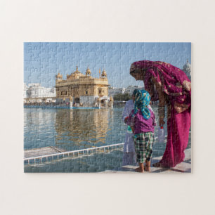 Indien Amritsar Gyllene Templet. Pussel