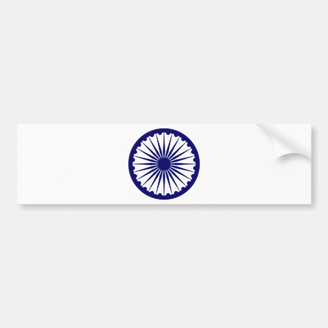 Indien Ashoka Chakra Bildekal (Framsidan)