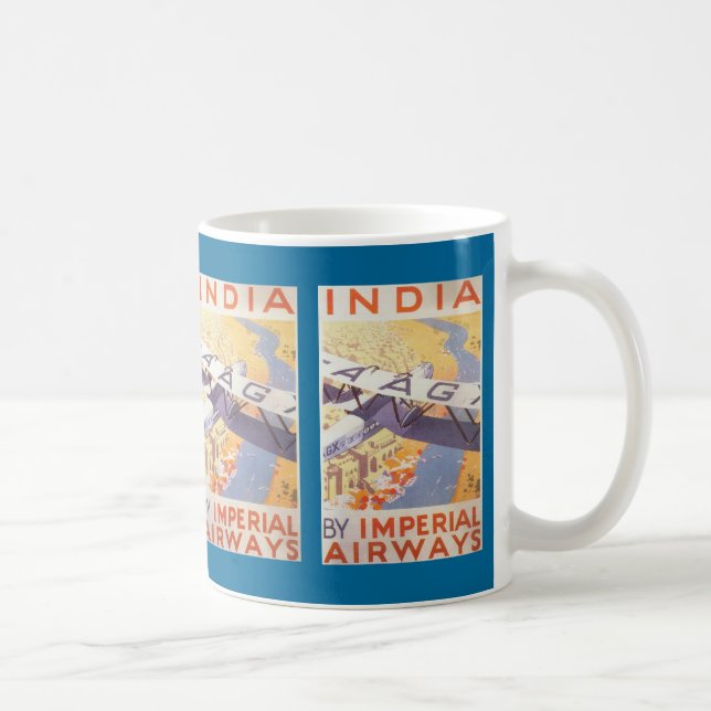 Indien av Imperial Airways Kaffemugg (Höger)