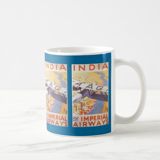 Indien av Imperial Airways Kaffemugg (Höger)