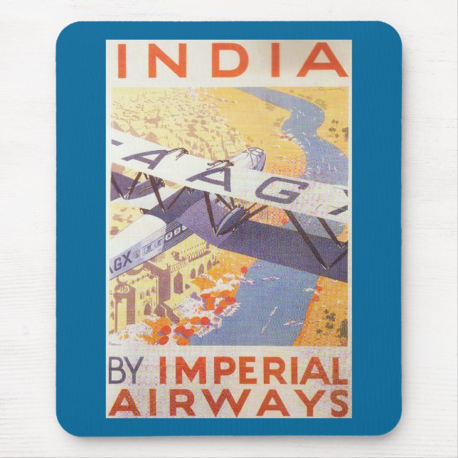 Indien av Imperial Airways Musmatta (Framsidan)