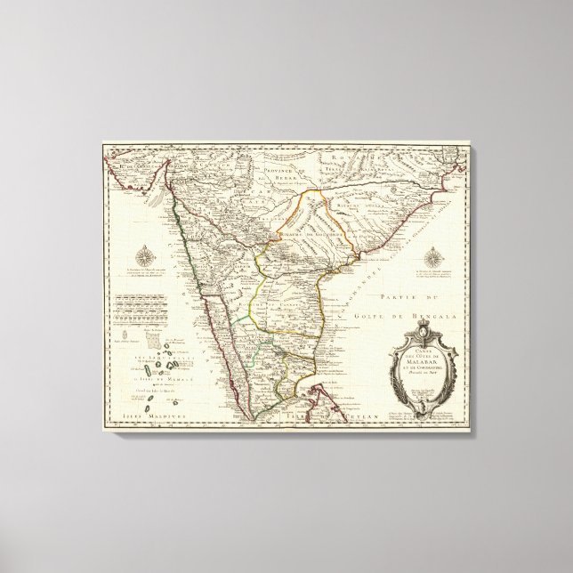 Indien, Bangladesh, Asien Canvastryck (Framsida)