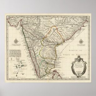 Indien, Bangladesh, Asien Poster