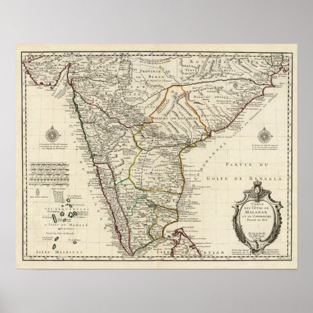 Indien, Bangladesh, Asien Poster (Framsidan)