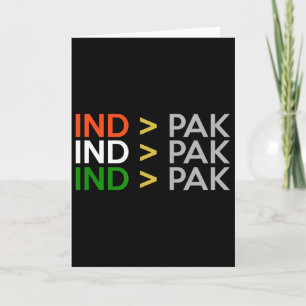 Indien Bättre Än Pakistan Indiens Cricket Jersey Kort