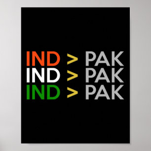 Indien Bättre Än Pakistan Indiens Crickettröja  Poster