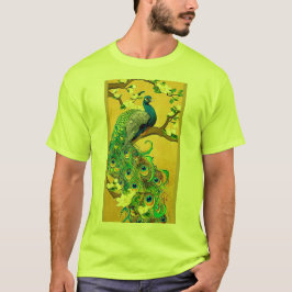 Indien Blå peacock T-shirt