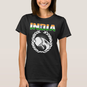 Indien Bord Tennis indisk Ping Pong Supporter Spo T Shirt