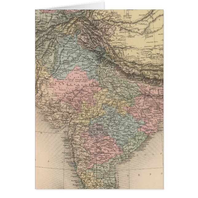 Indien, Centralasien Hälsningskort (Framsidan)