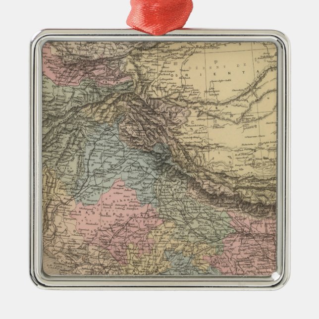 Indien, Centralasien Julgransprydnad Metall (Framsidan)