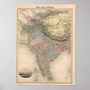 Indien, Centralasien Poster