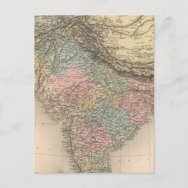 Indien, Centralasien Vykort (Framsida)