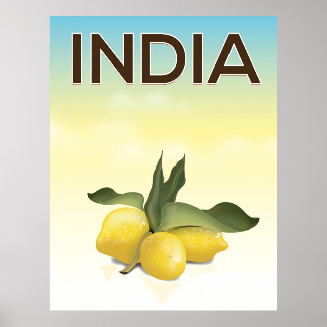 Indien Citron resa affisch (Framsidan)