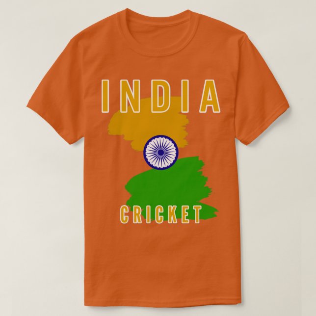 Indien Cricket2 T Shirt (Design framsida)