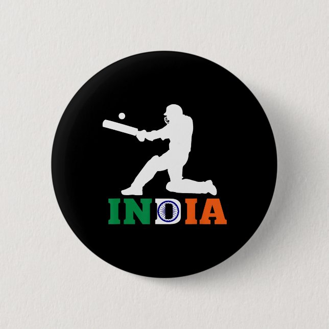 Indien Cricket Fan Jersey 2025 Indisk Cricket  Knapp (Framsida)