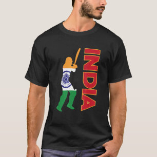 Indien Cricket India Flagga Indian Cricket Team Cr T Shirt