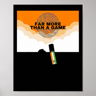 Indien Cricket Mer än Jersey Flag Indien Cricket Poster
