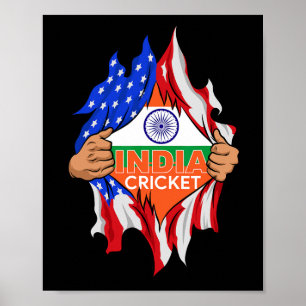 Indien cricket perfekt för indiska cricketfans poster