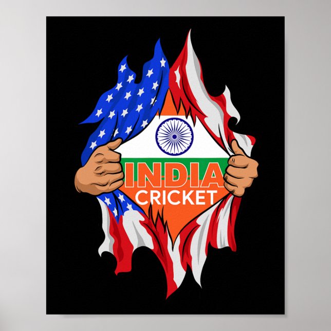 Indien cricket perfekt för indiska cricketfans  poster (Framsidan)