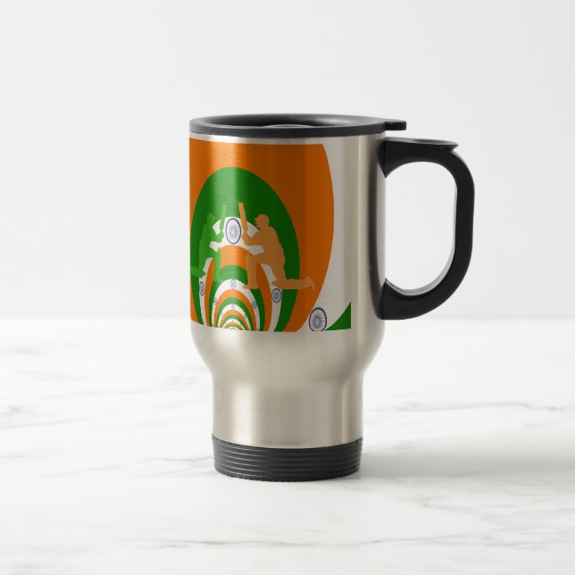 Indien Cricket Spirit: Abstrakt design Resemugg (Höger)
