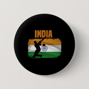 Indien Cricket Supportrar Indiens Cricket Fans Ind Knapp
