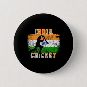 Indien Cricket Supportrar Indiens Cricket Fans Ind Knapp