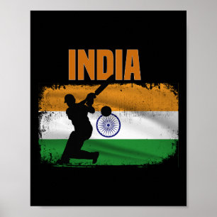 Indien Cricket Supportrar Indiens Cricket Fans Ind Poster