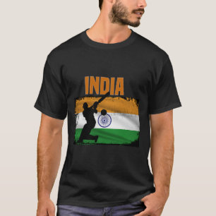 Indien Cricket Supportrar Indiens Cricket Fans Ind T Shirt