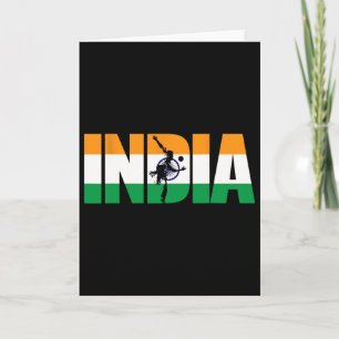 Indien Cricket Supportrar Tröja Jersey Indisk Cric Kort