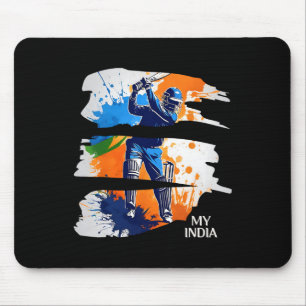 Indien Cricket tröja flagga indisk cricket Musmatta