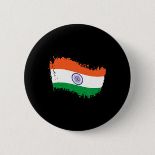 Indien Cricket tröja Indiens cricketflagga Indien Knapp