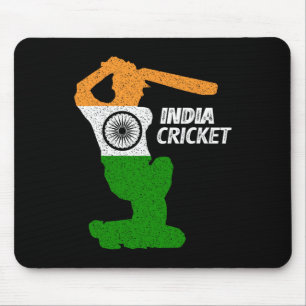 Indien cricket Tsman Boundary Shot Med Indisk Flag Musmatta